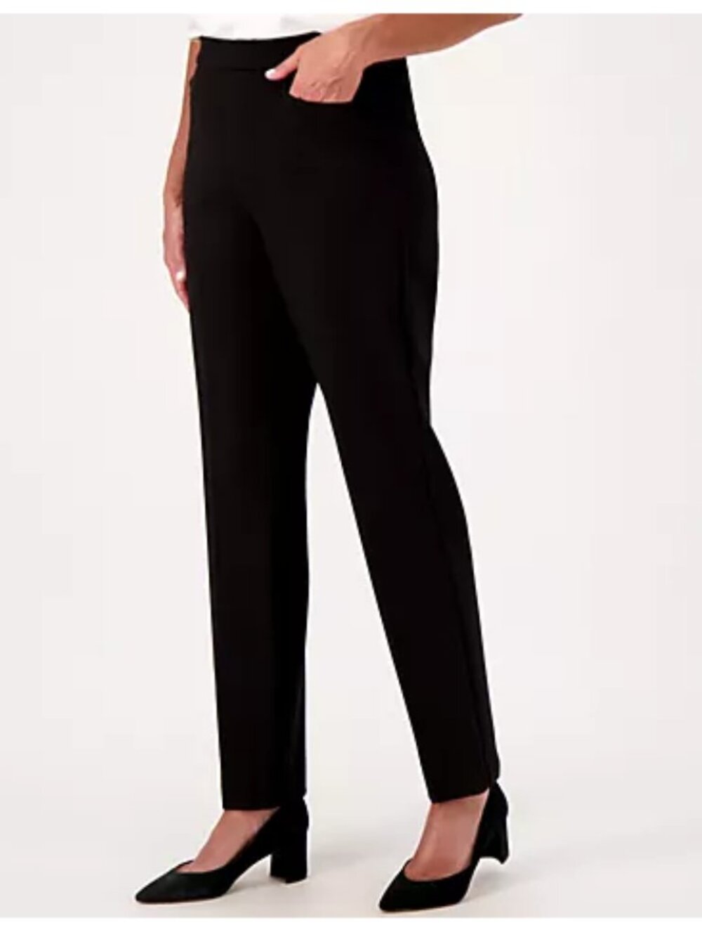 Susan Graver Smart Ponte Knit Slim Leg Pant - Size: Petite Extra Small - NIP